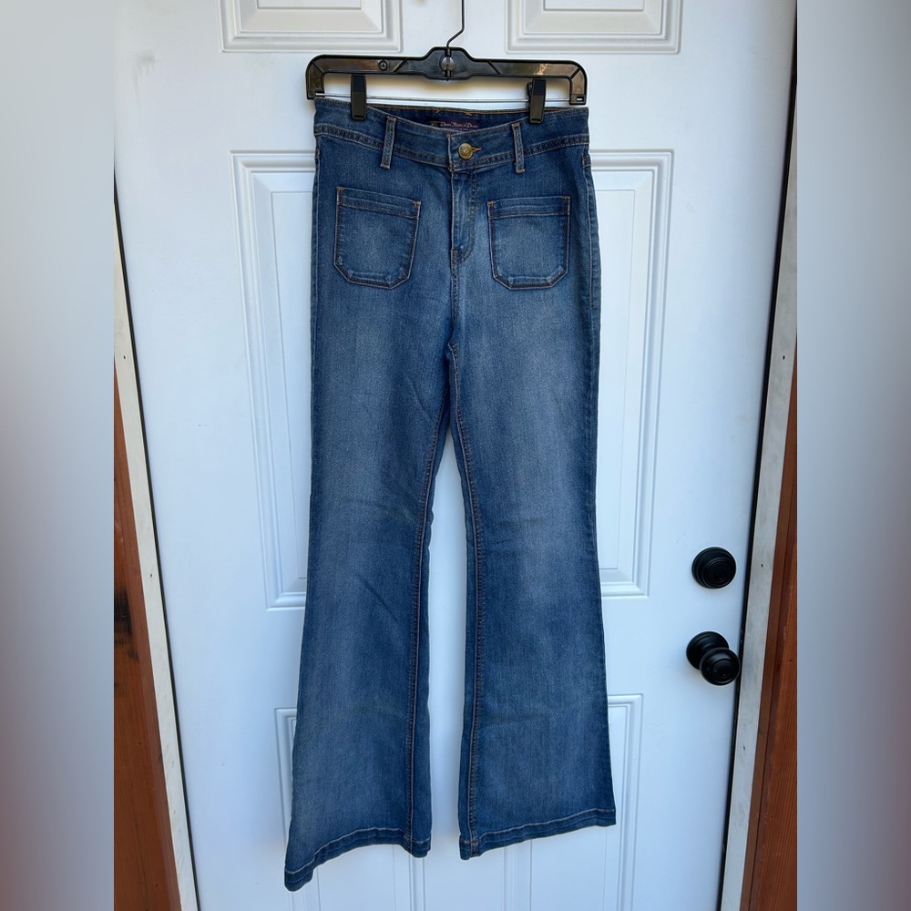 Distressed Divine Rights of Denim Flare leg stretch Jeans